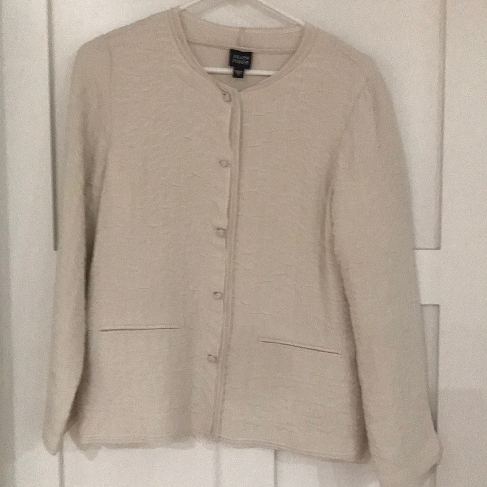 Eileen Fisher 100% Silk Cardigan
